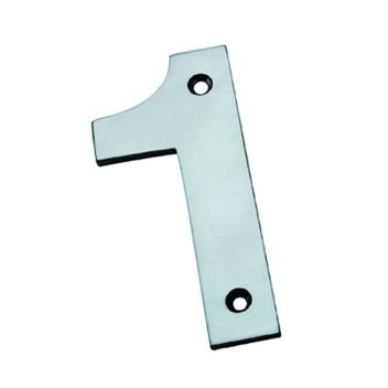 Eurospec Satin S.Steel Door Number - 1